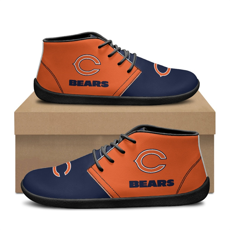 Men's Chicago Bears Low Top Sneakers/Shoes 001 (Pls check description for details)